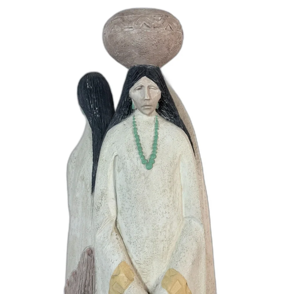Austin Productions Earth Wind Fire Navajo Woman 23” Statue SW Earth Sculpture